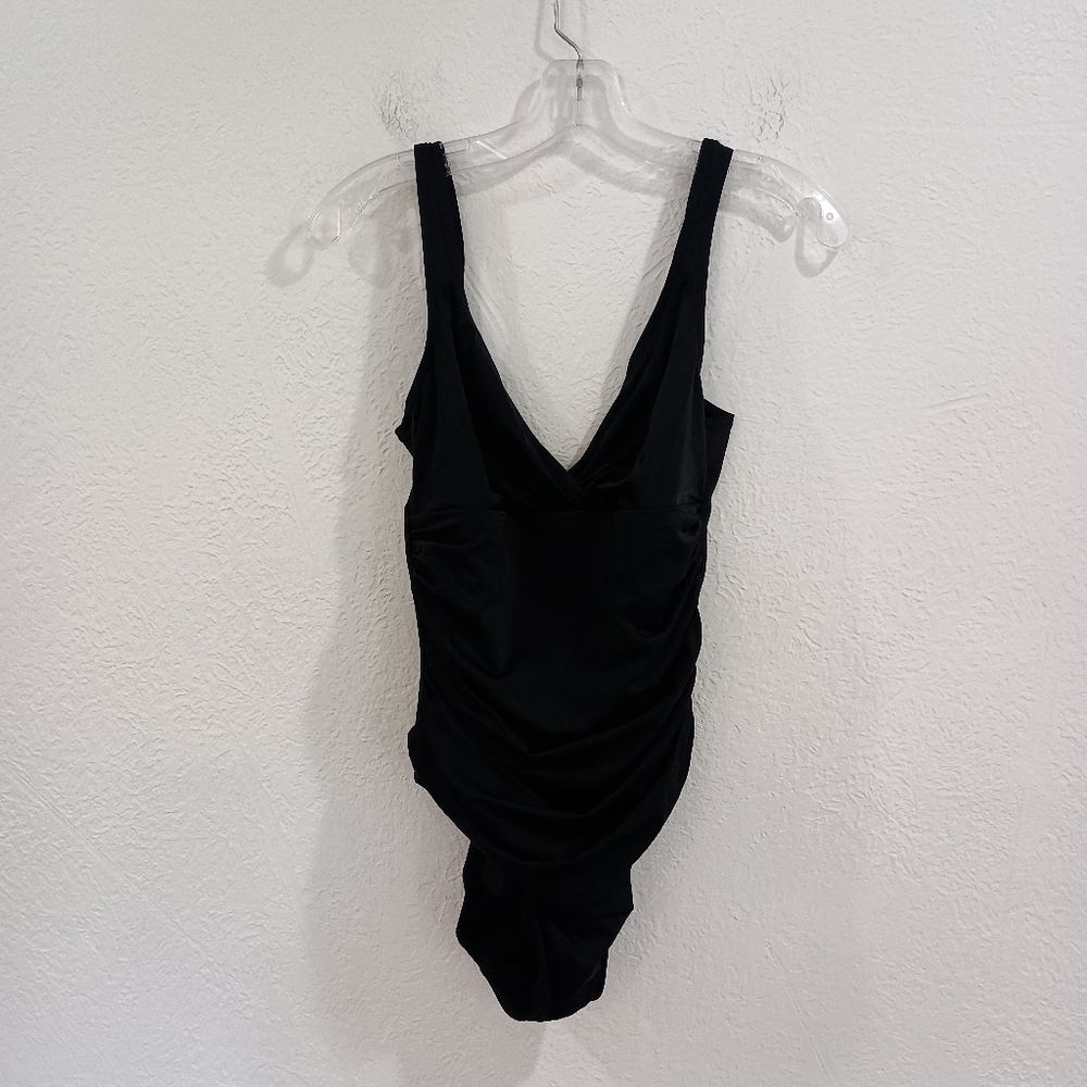 Trimshaper Slimming Black One Piece Swimsuit